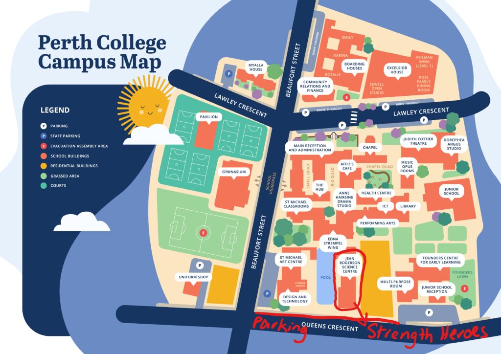 Perth college map
